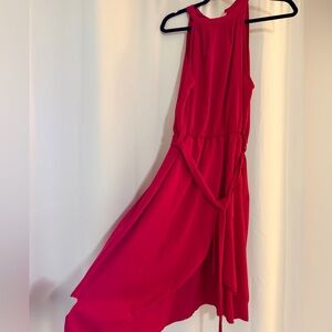 Elegant Red Sleeveless Dress